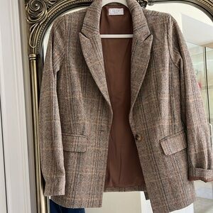 Beautiful tweed, brown jacket size small
